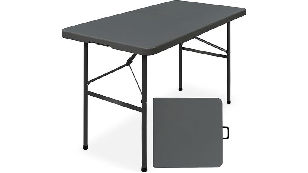 4ft dark gray table