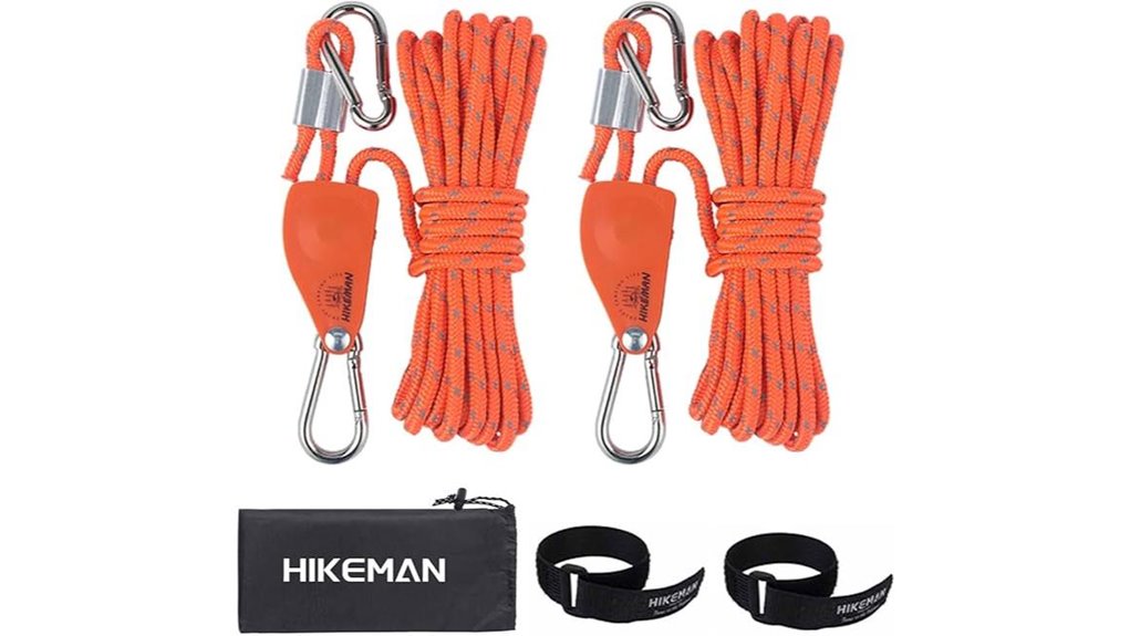 adjustable outdoor tent rope