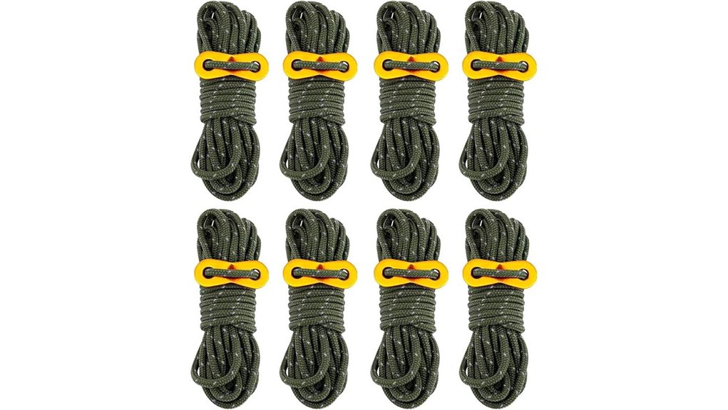 army green camping guy lines