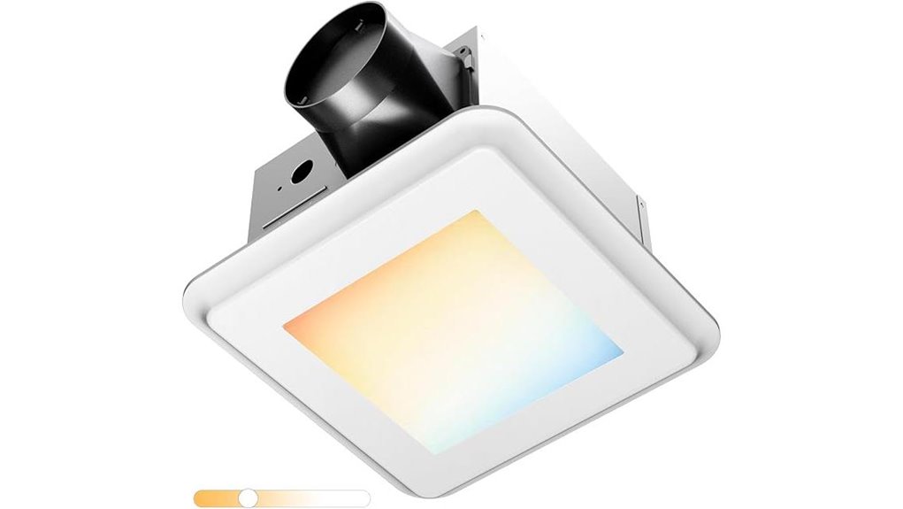 bathroom fan with light