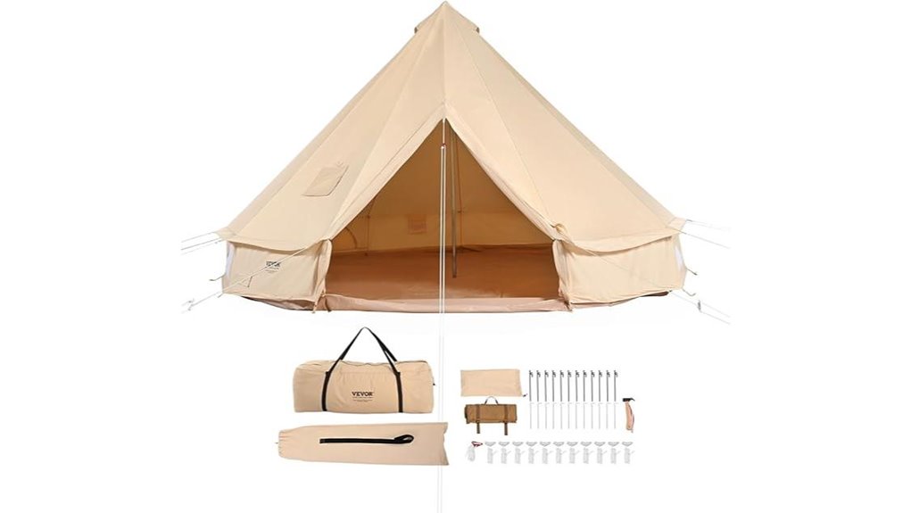 bell canvas tent camping