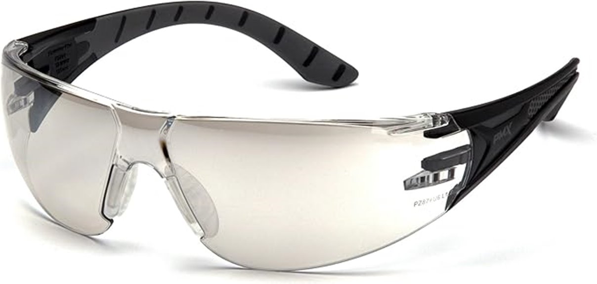 black and gray eyewear
