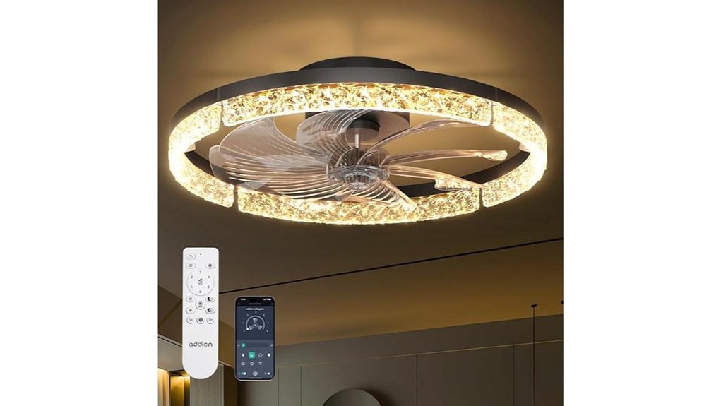 black ceiling fan light