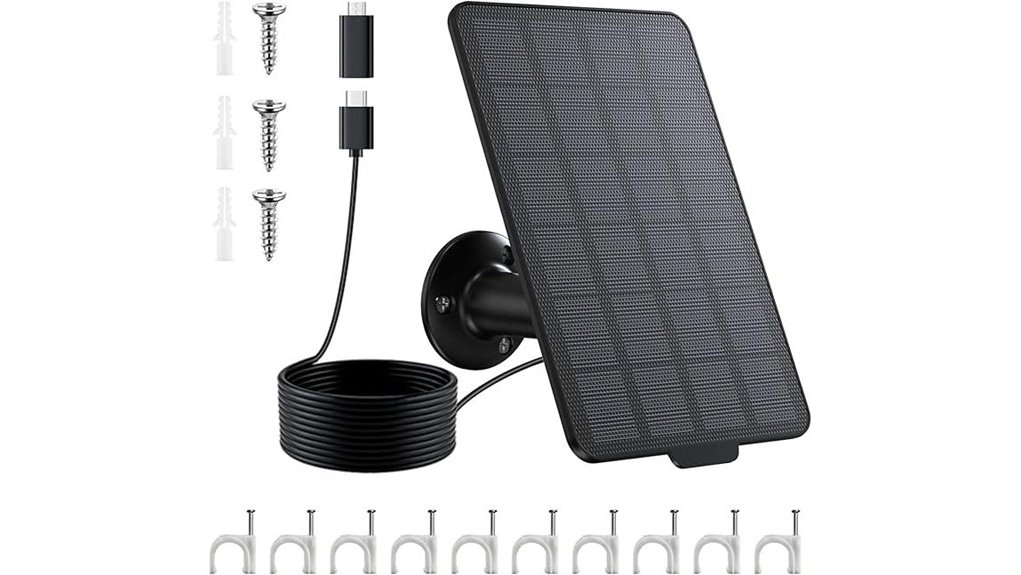 black solar panel camera