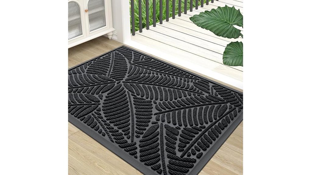 black waterproof doormat 30 x17