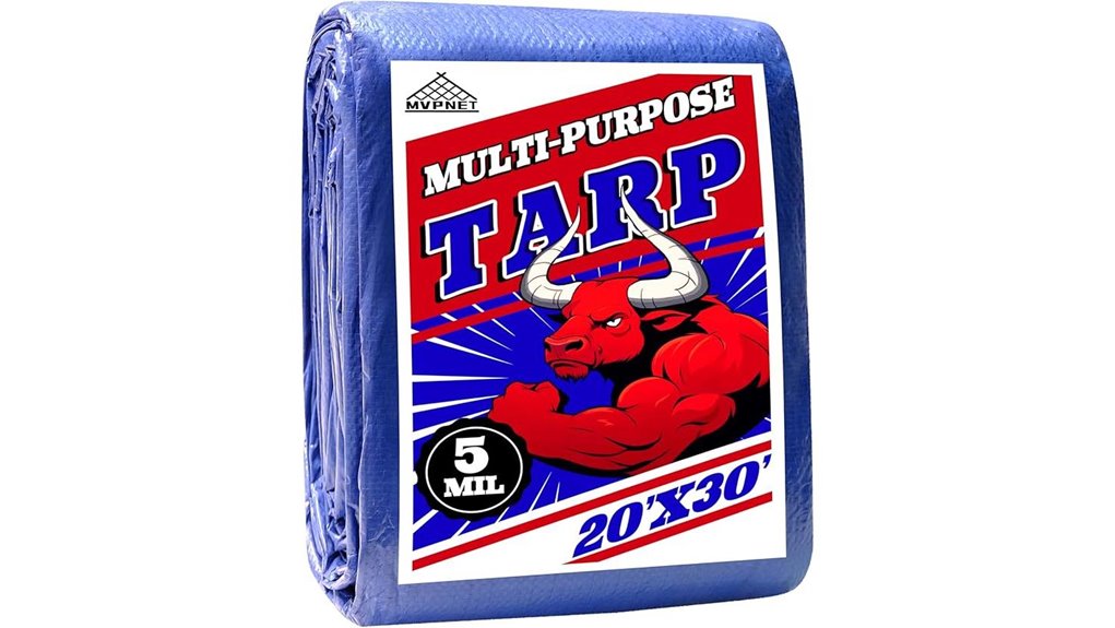 blue waterproof uv tarp