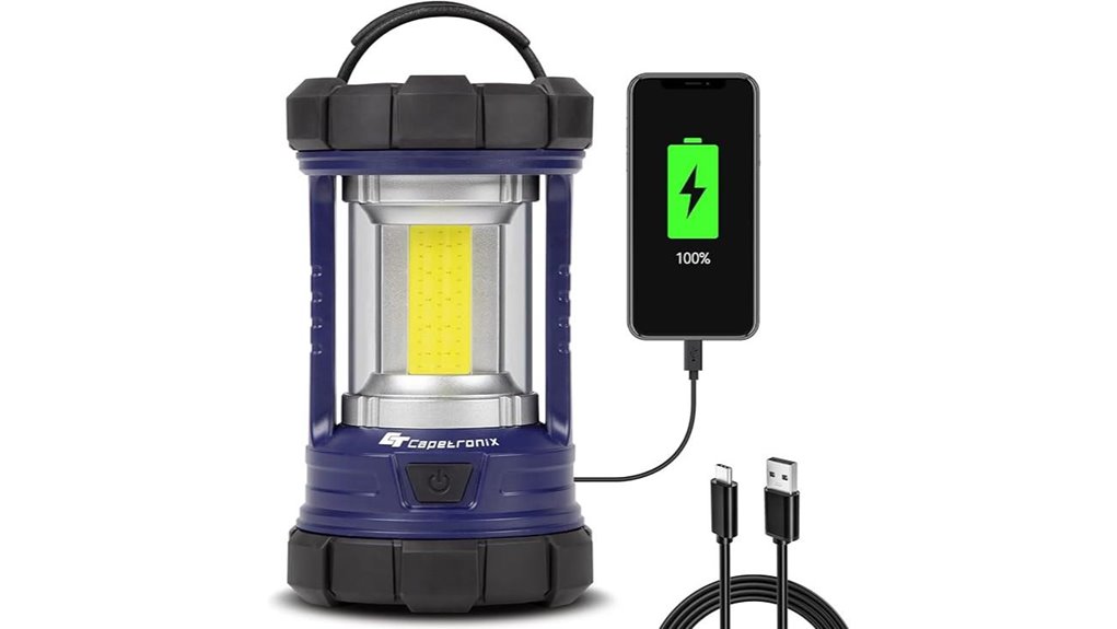 bright lantern with charger