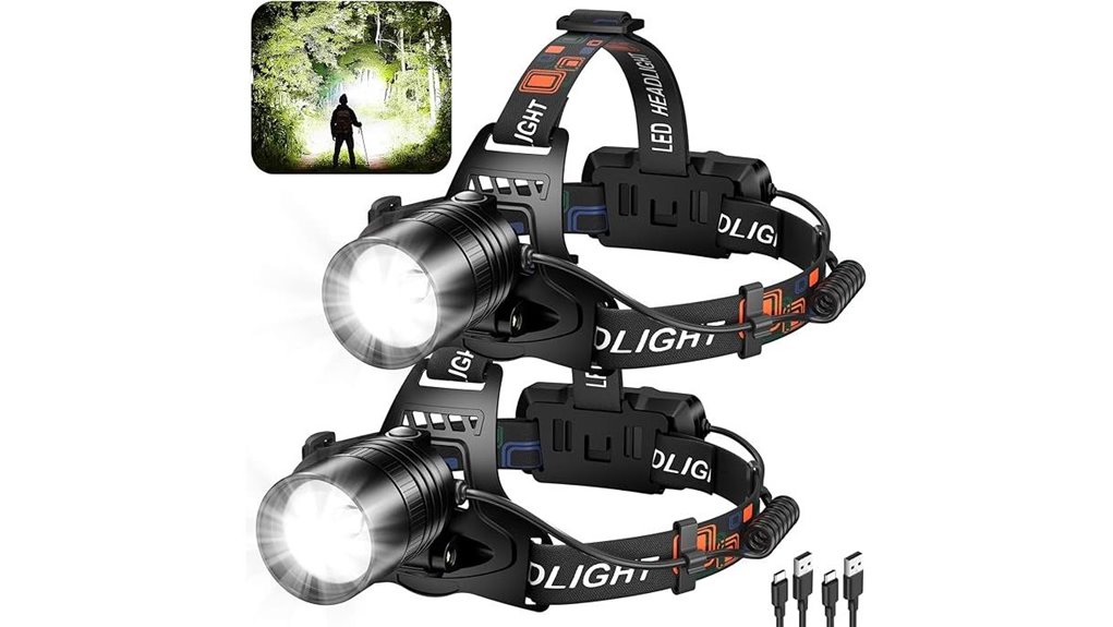 bright rechargeable waterproof headlamps