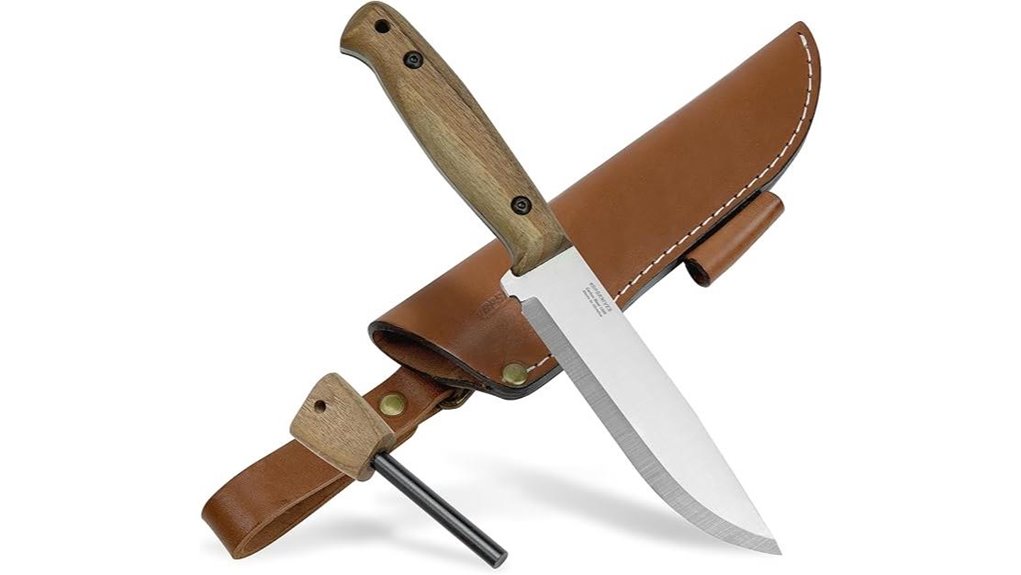 bushcraft knife with firestarter