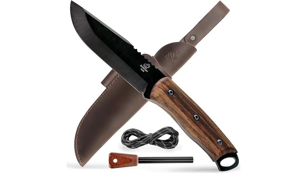 bushcraft knife with sheath