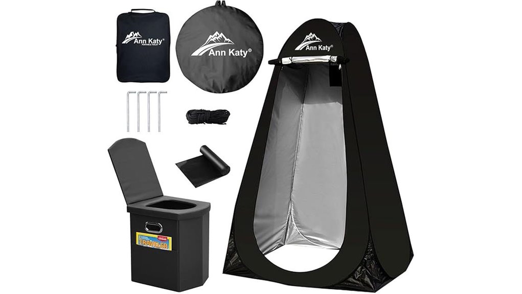 camp toilet privacy solution