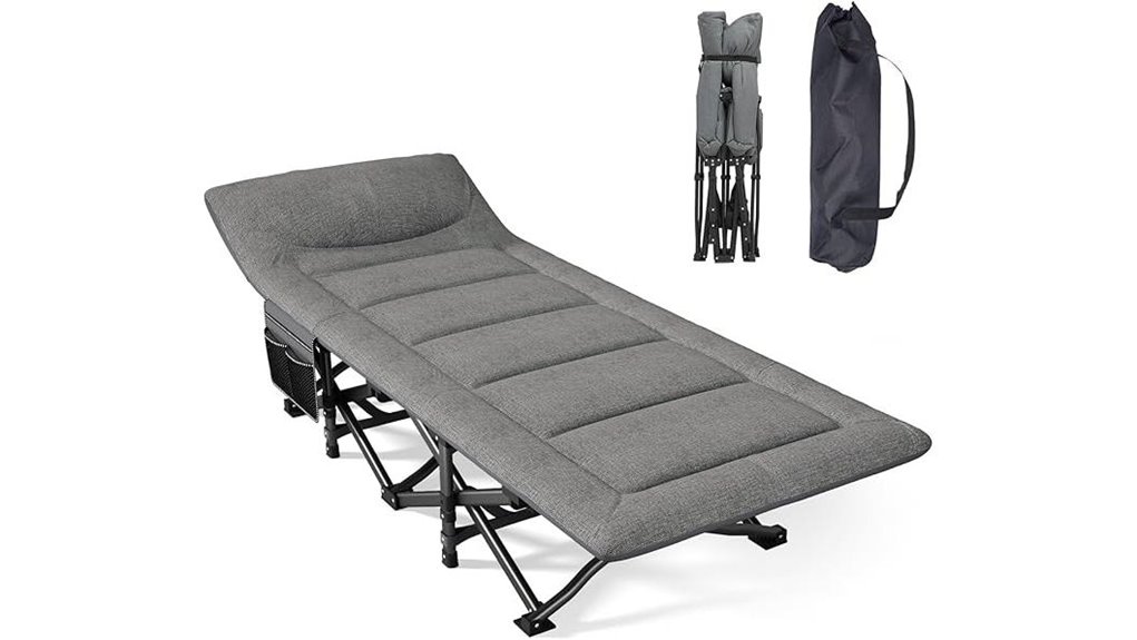camping cot with mattress