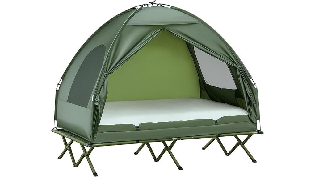 camping cot with mattress
