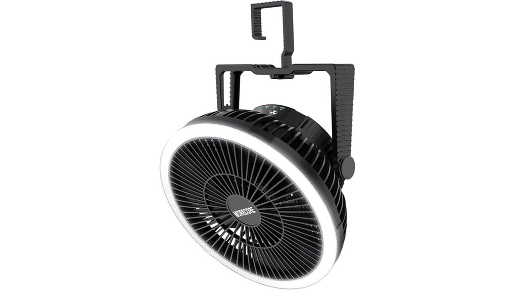 camping fan with lantern