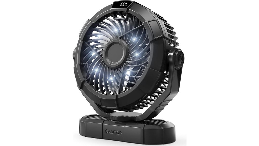 camping fan with lantern