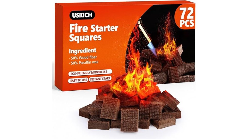 camping fire starter squares