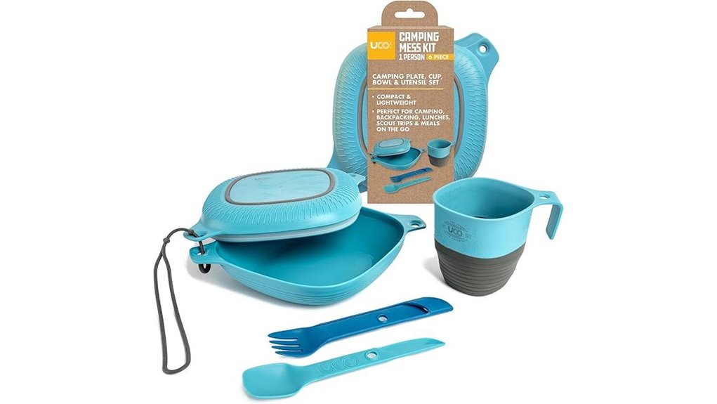 camping mess kit set