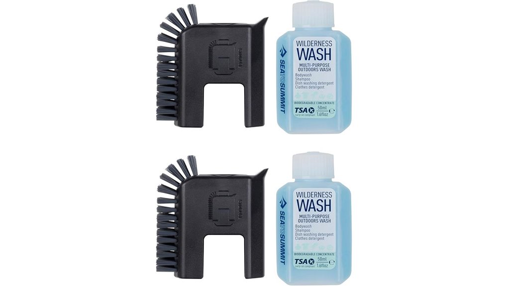 camping pot cleaning set