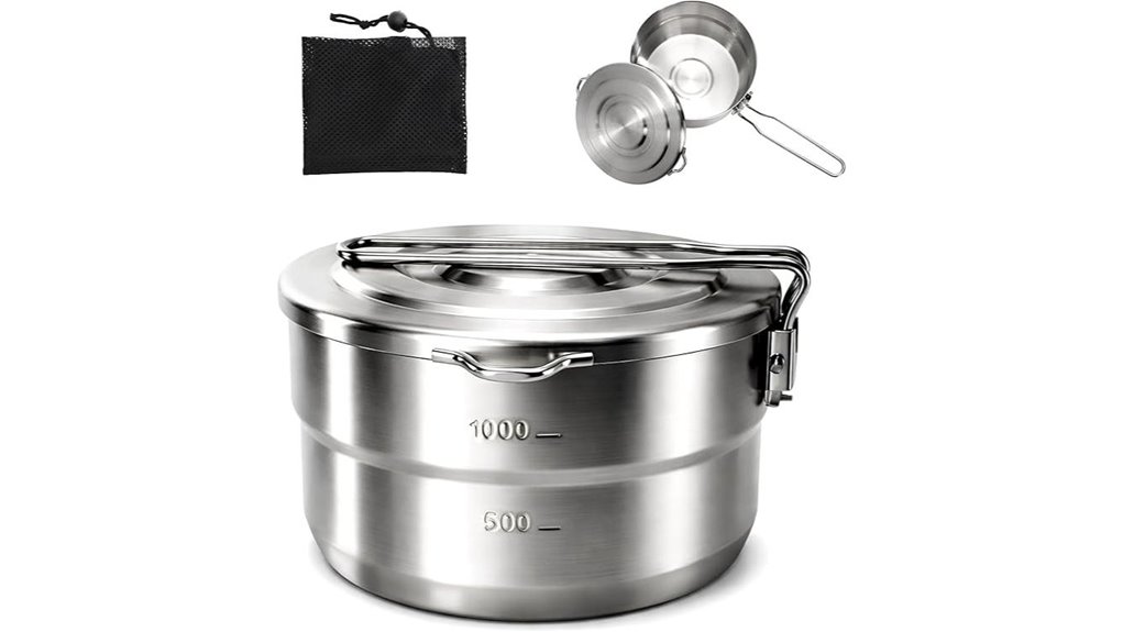 camping pot stainless steel
