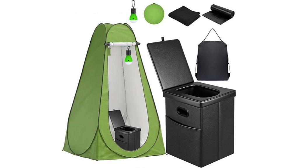 camping privacy toilet solution