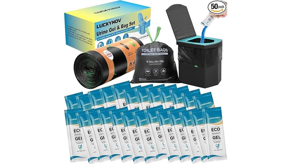 camping toilet bags kit