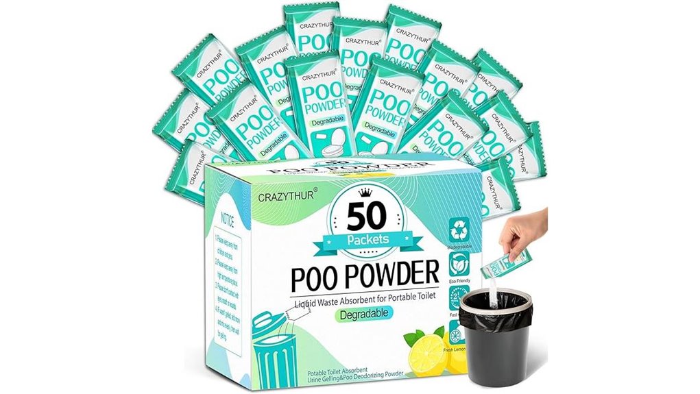 camping toilet gel powder