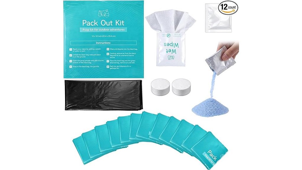 camping waste kit pack