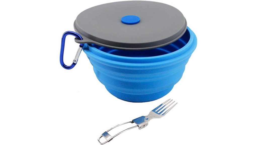 collapsible camping bowl set