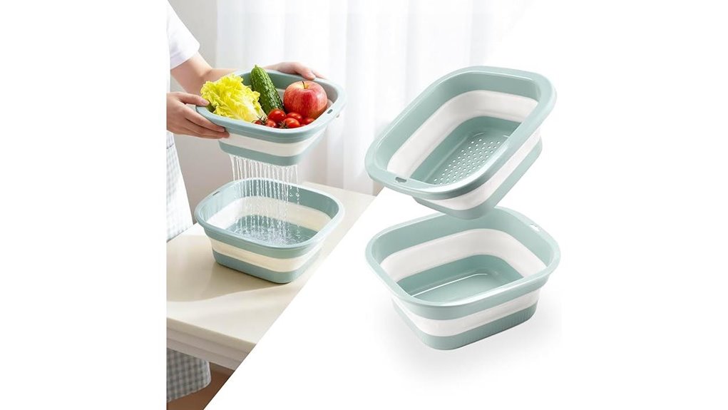 collapsible dish basin set