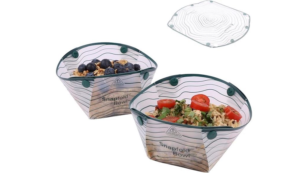 collapsible leakproof camping bowls