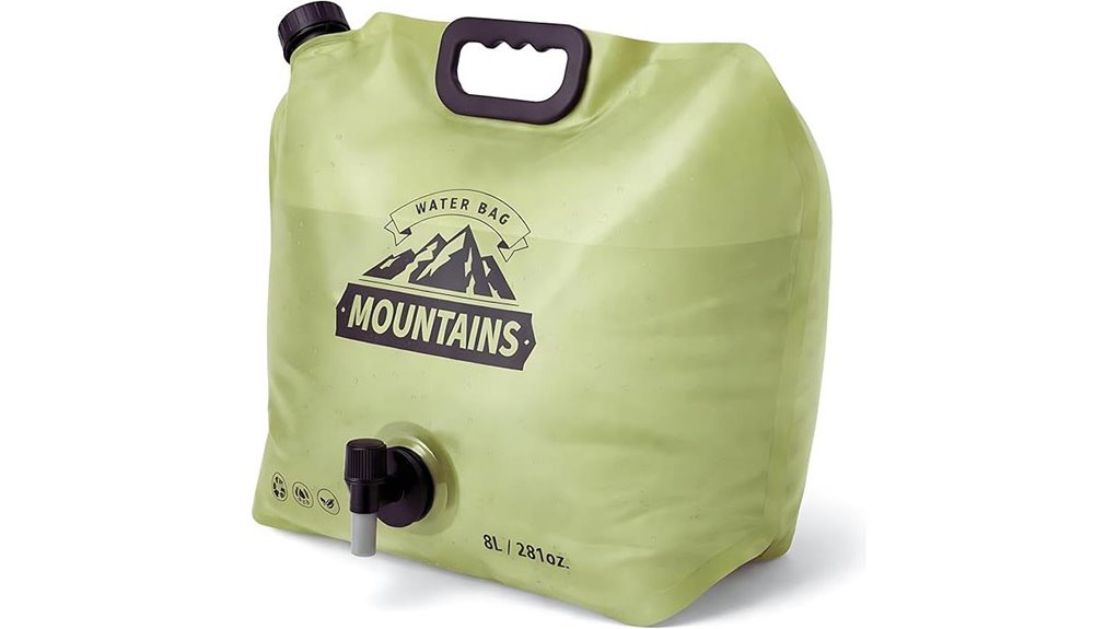 collapsible two gallon water jug