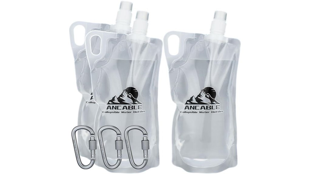 collapsible water bottles pack
