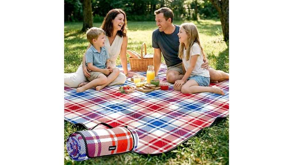 colorful waterproof picnic blanket