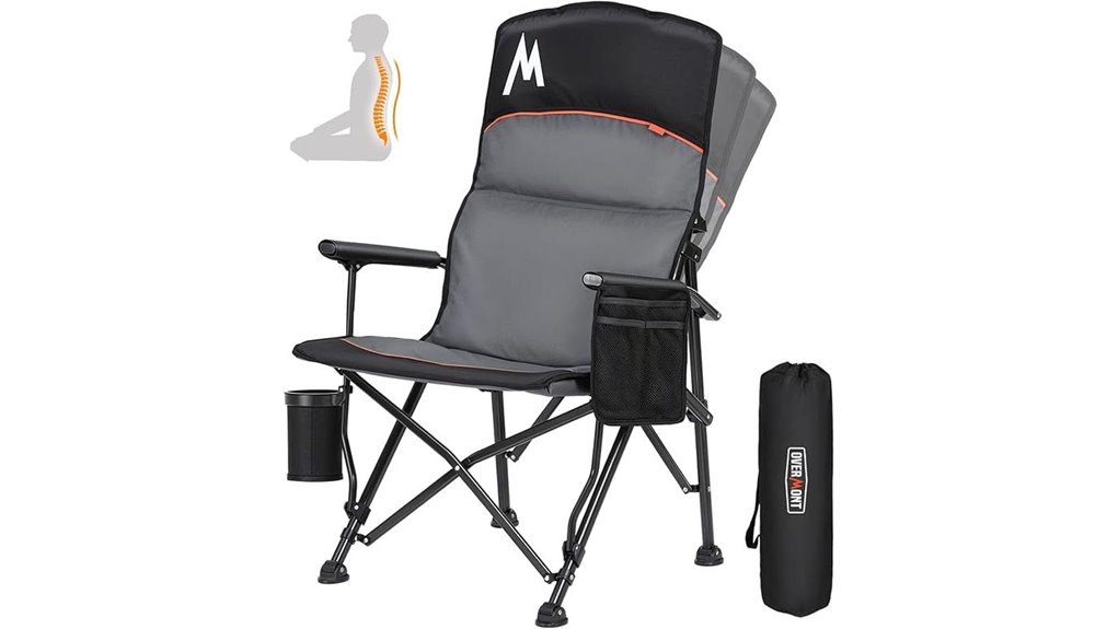 comfortable camping chair design