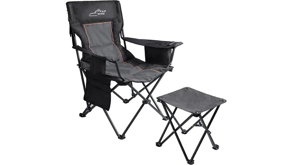 comfortable camping chair set