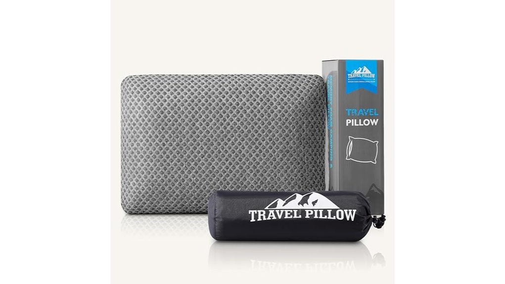 comfortable compressible travel pillow