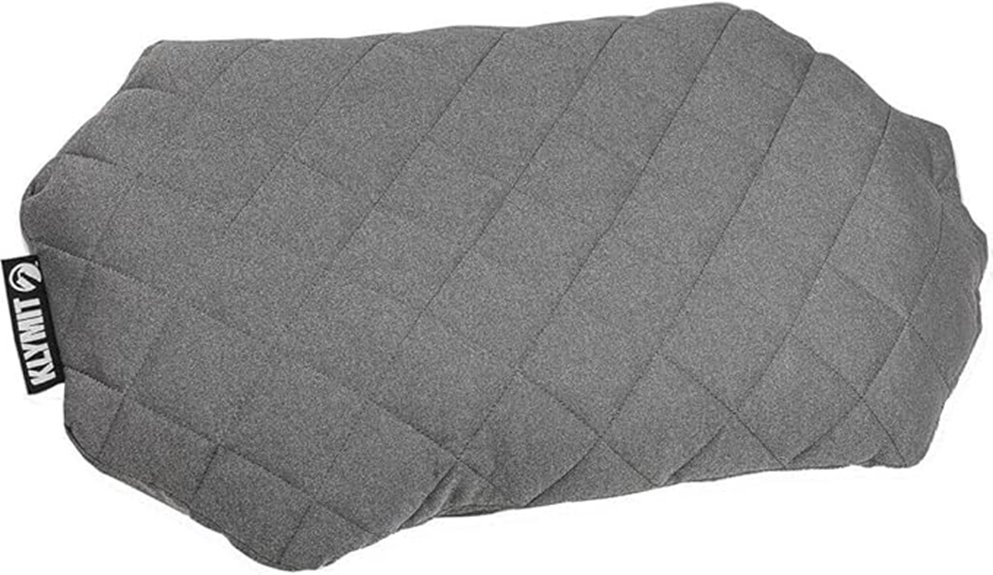 comfortable travel pillow grey