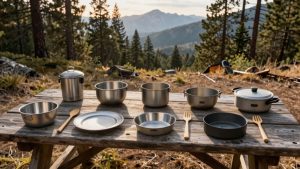 compact camping eating kits