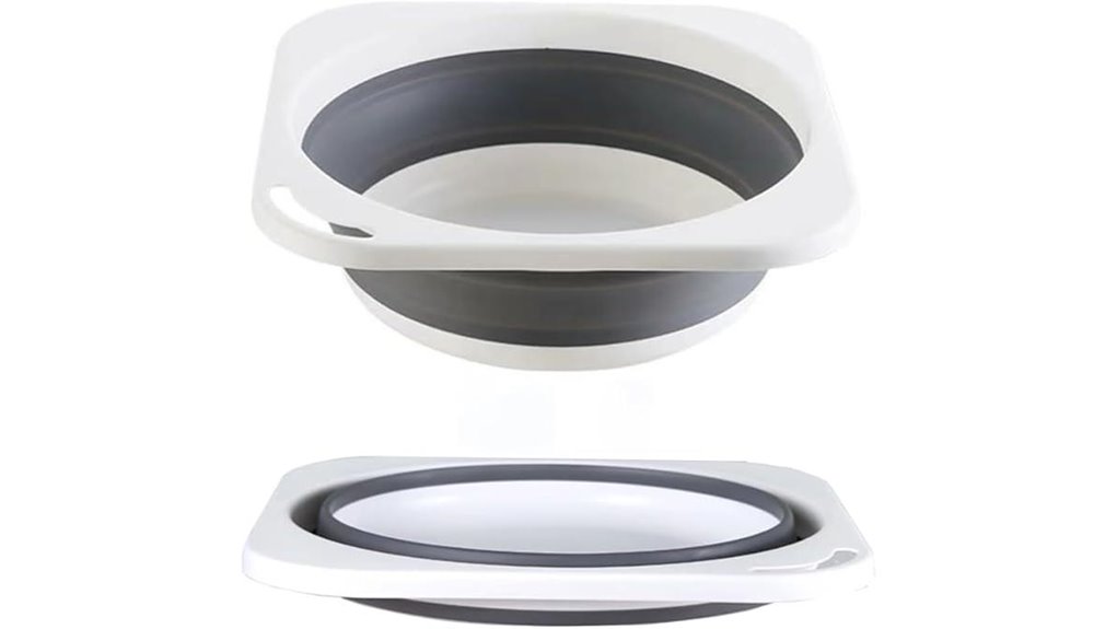 compact grey wash basin