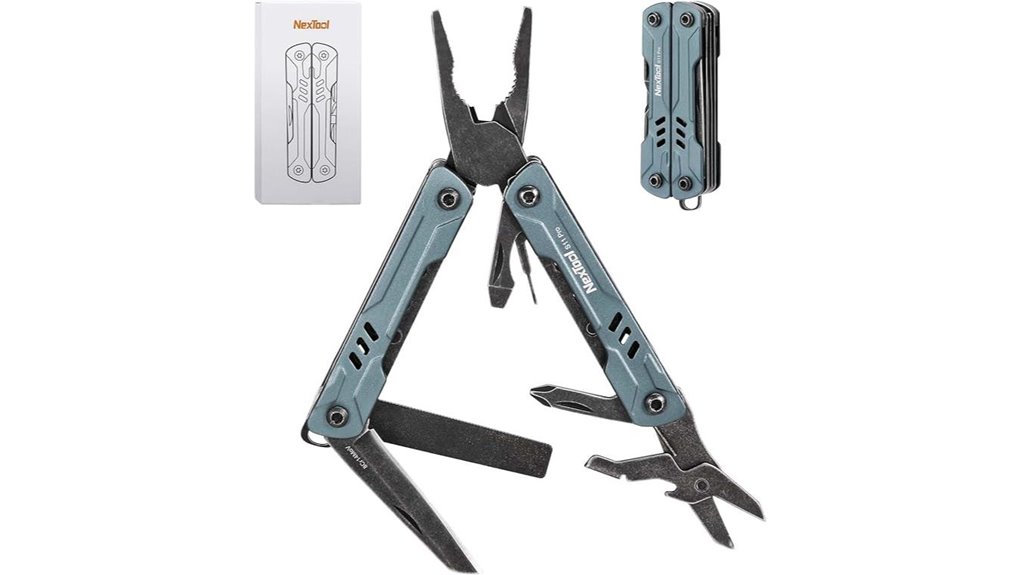 compact multifunctional keychain tool