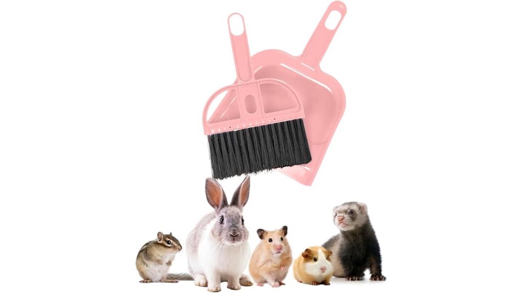 compact pink cleaning set