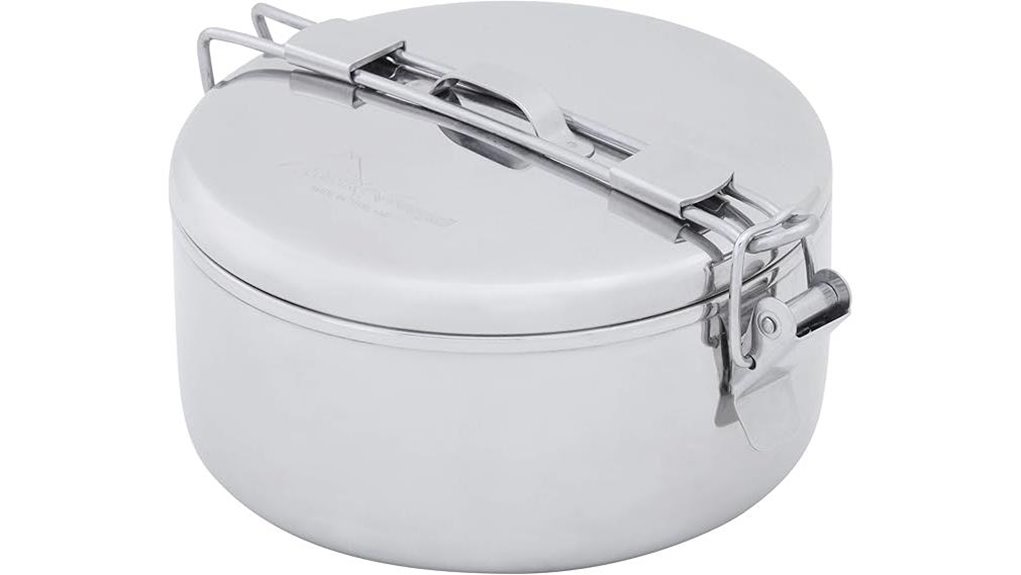 compact stainless steel cookware