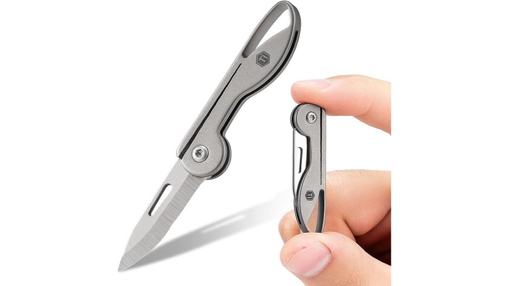 compact titanium pocket knife
