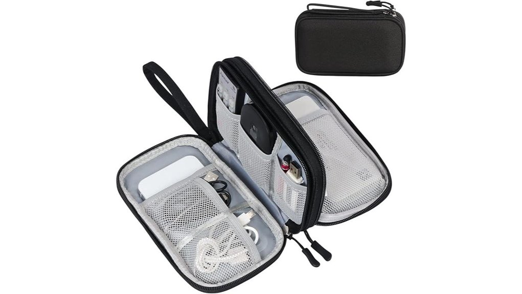 compact travel cable pouch