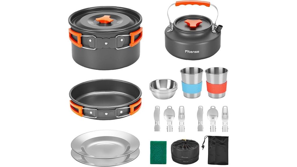 comprehensive camping cookware set