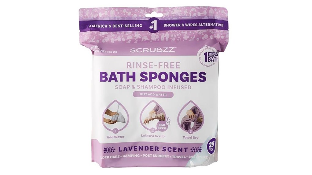 convenient disposable bathing wipes