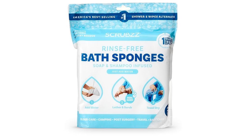 convenient disposable bathing wipes