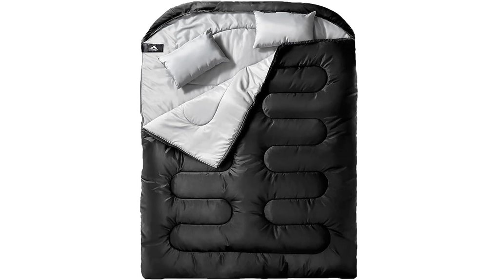 couples double sleeping bag