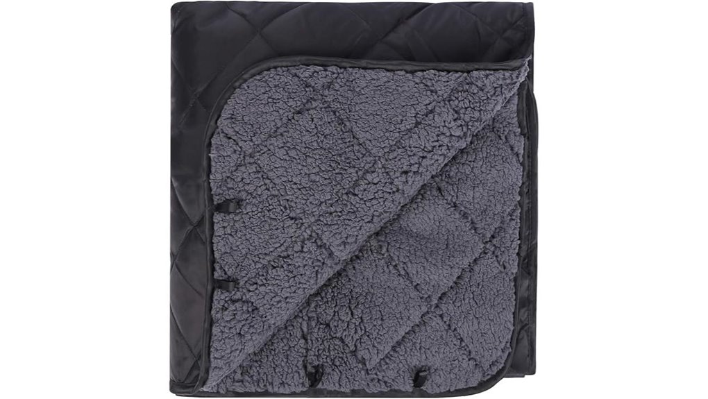 cozy outdoor sherpa blanket