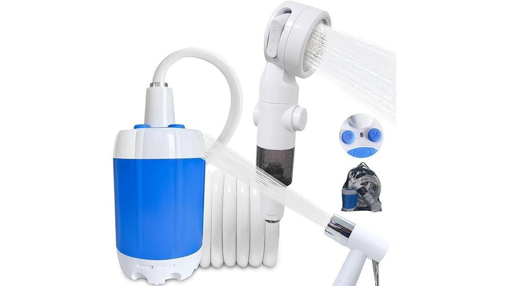 digital portable camping shower